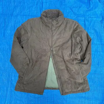 90s LLBEAN 페이크 스웨이드 더블 지퍼 자켓 보아 포함 y2k