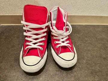 컨버스 하이컷 스니커즈 레드