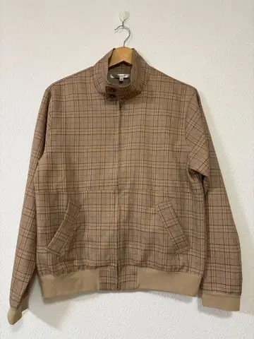 INTER FACTORY 체크 무늬 해링턴 자켓 M 안티로자