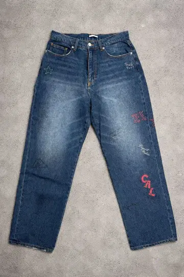 BAYFLOW 자수 데님 팬츠