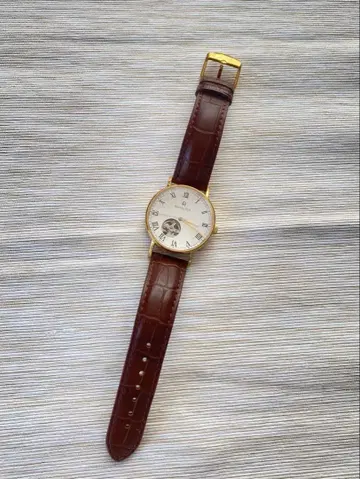 르노타스 RENAUTUS 아날로그 자동 시계 커스텀 화이트/브라운