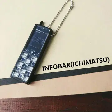 [가챠] 휴대폰 컬렉션 au INFOBAR 블랙 미니어처