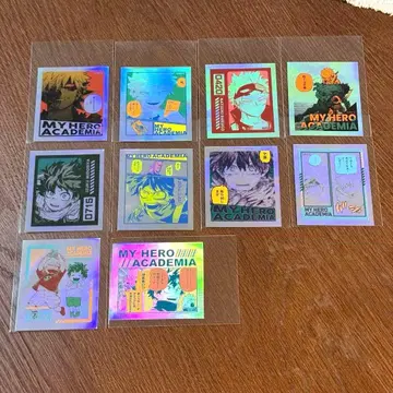 히로아카 오로라 스티커 컬렉션 미도리야 & 바쿠고 전 10종 컴프