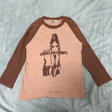 90's Hysteric Glamour 래글런 긴팔 티셔츠 y2k 그런지