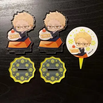 하이큐 츠키시마 케이 아크릴 스탠드 콜라보 카페