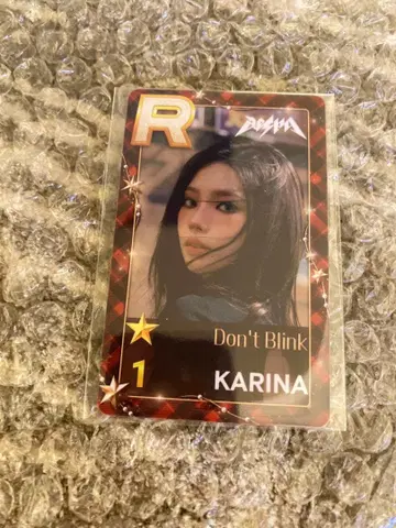 aespa 에스파 카리나 트레이딩 카드 superstar posup