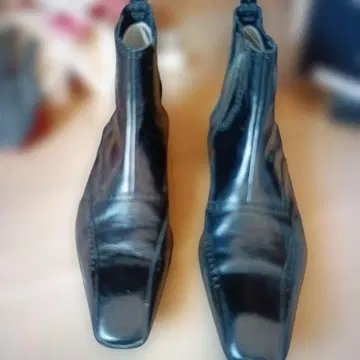 COM ME CA DU MODE 블랙 사이드 고어 부츠 25