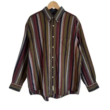 사이즈 L NATURAL ISSUE 긴팔 셔츠 스트라이프 셔츠 T3113