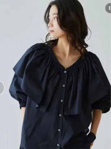 BARNYARDSTORM / 빅 칼라 블라우스 / 핸드 워셔블