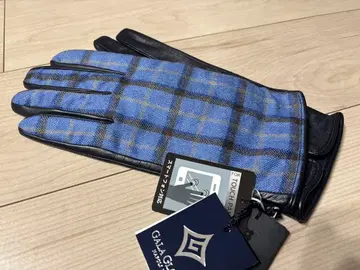 GALAGLOVES 체크 무늬 가죽 장갑