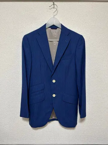 azabu tailor 비즈니스 정장 네이비 스트라이프 상하의 세트