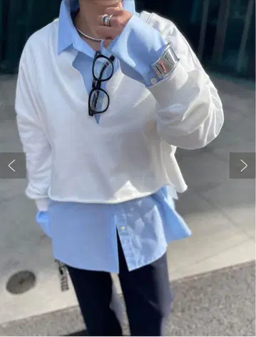 라운지 드레스 라운지 드레스 셔츠 베이직 셔츠 라이트 블루