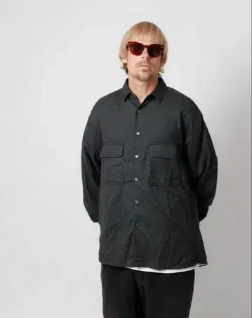 WAX Flannel work shirts 블랙