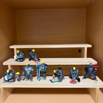 고릴라 피규어 8체 세트