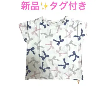 [ 새상품 택 포함 ] 젤라또피케 리본 무늬 반팔 T셔츠