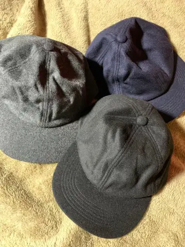 유니클로 울 캐시미어 야구 모자 3세트 블랙 그레이 네이비