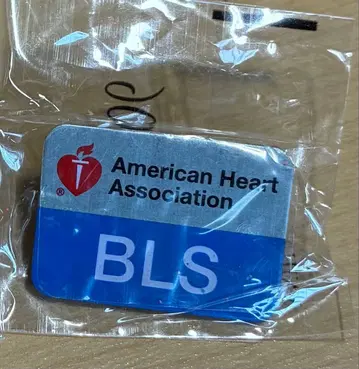 American Heart Association BLS 핀 배지