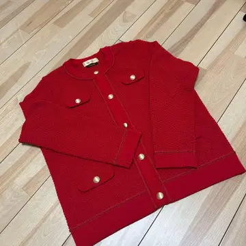 Maglie le casette 레드 가디건