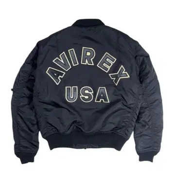 AVIREX 상업 로고 ma-1 블랙 M