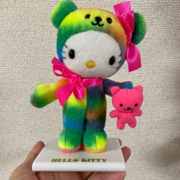 헬로키티 레인보우 봉제 인형