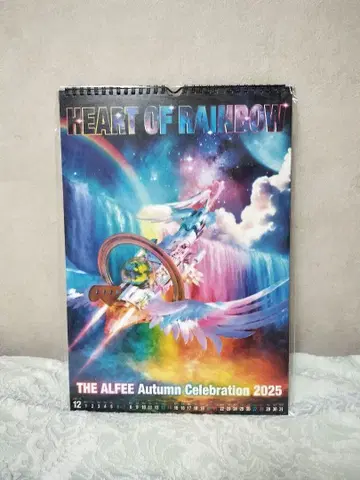 THE ALFEE 2025년 가을 투어 2026 달력 은색 테이프 포함