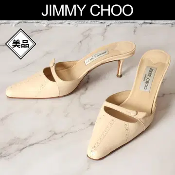 새상품급 지미추 뮬 아이보리 계열 38 ( 25cm 상당 )