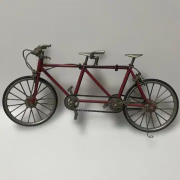 쇼와 레트로 2인승 자전거 미니어처 피규어 금속제 인테리어 잡화