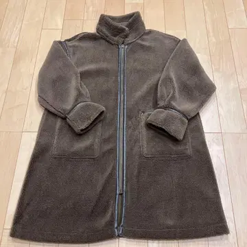 니코앤드 - 플리스 롱 코트 리버서블 L 브라운