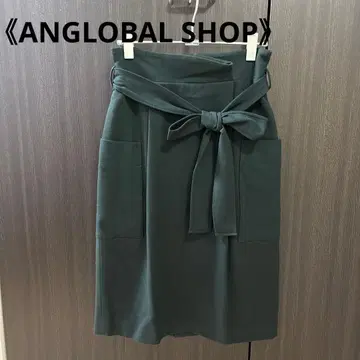 [ ANGLOBAL SHOP ] 허리 리본 포함 스커트 36