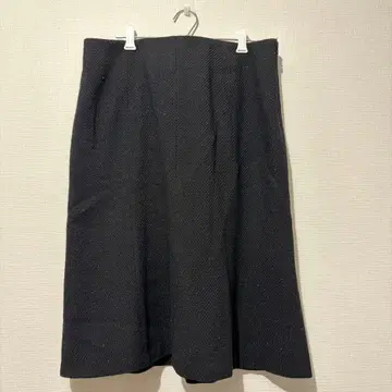 언클라인 ANNE KLEIN 플레어 스커트 블랙 빅 사이즈 스파클