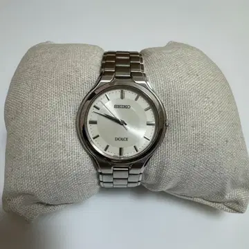 SEIKO 세이코 돌체 화이트 실버 쿼츠 남성용 시계