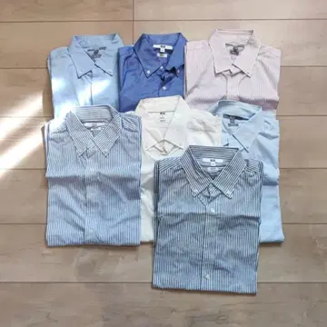 UNIQLO 슬림핏 긴팔 셔츠 8개 세트
