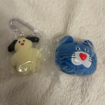 mojojojo 피규어 페이스 마스코트 개 파랑 고양이