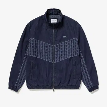 새상품급 Lacoste 스트레치 데님 트랙 자켓