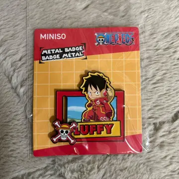 원피스 루피 메탈 배지