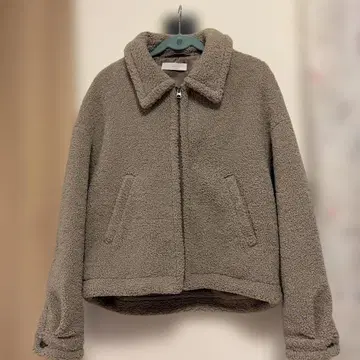 WYM 보아 자켓 베이지 S 사이즈