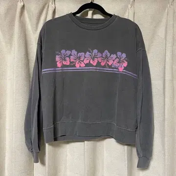 Roxy 록시 그레이 하이비스커스 트레이닝복