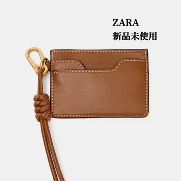 완판템 ZARA 참 카드 홀더 택 포함 새상품 브라운