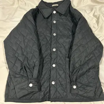 mystic 카라 부착 퀼팅 자켓