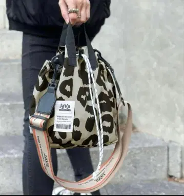 JaVa 레오파드 무늬 숄더 자바 콜라보 2way 복조리