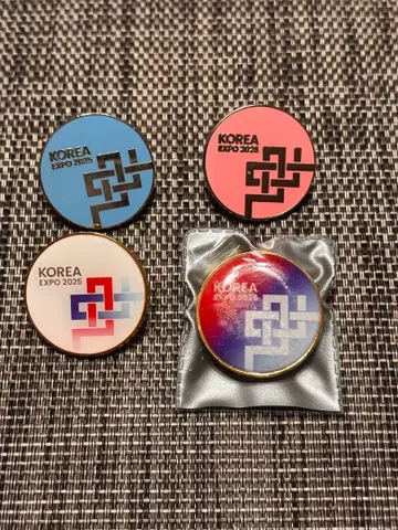 한국관 핀 배지 만국 박람회 EXPO KOREA 핀즈 4점