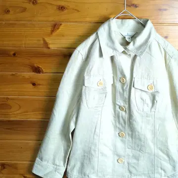 쿠미쿄쿠 KUMIKYOKU 커버올 자켓 아우터 L 베이지 구제 의류