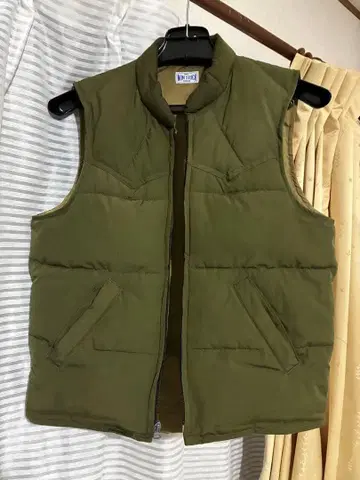 70s 스톰 라이더풍 퀼팅 충전솜 베스트 빈티지 S