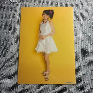 2006년 오시마 유코 화이트 드레스 가챠 aks 초기 브로마이드