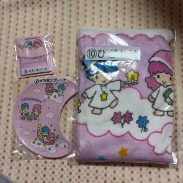 산리오 무릎 담요 멜라민 플레이트 거울 & 빗 3점