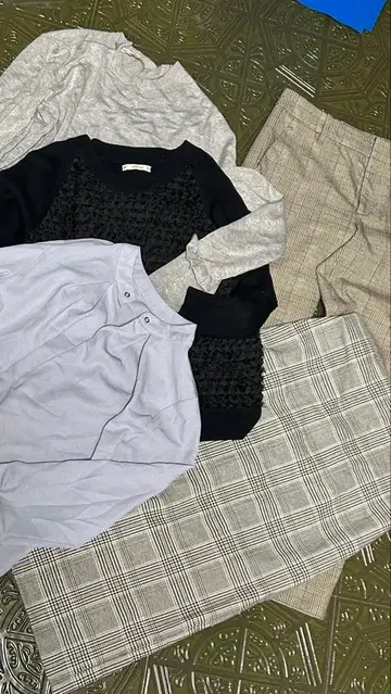 ZARA 4점 덤 블라우스와 팬츠 총 6점
