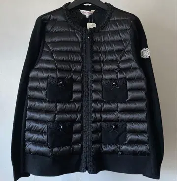 새상품 슈퍼 뷰티 노카라 콤비 다운 Rene 엠즈 그레이시