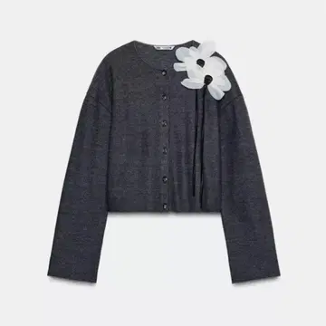 ZARA 플라워 리브 가디건