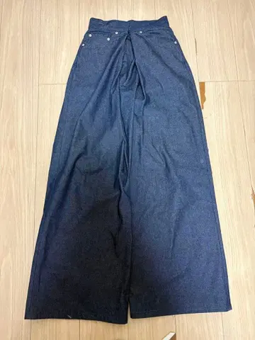 RIGID DENIM WIDE PANTS WOMENS