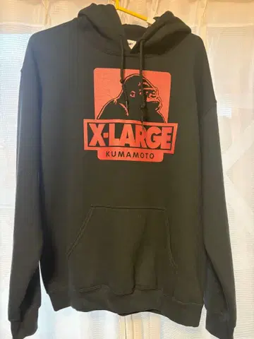 X-LARGE KUMAMOTO 고릴라 프린트 후드티